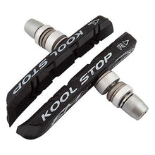 Load image into Gallery viewer, Kool Stop Bicycle BMX Threaded brake pads for V-brake BLACK (PAIR)
