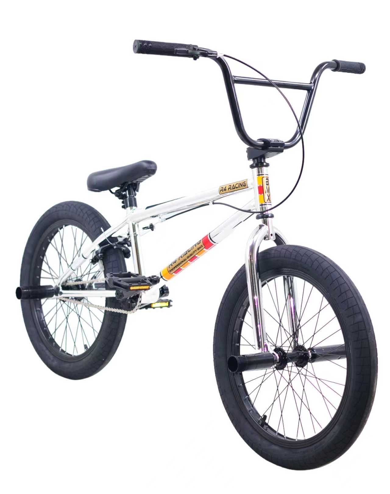 bmx stunt bicycle 2026 R4 20 Inch BMX Bicycle Stunt Freestyle Sealed Hubs with pegs, Black