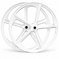 R4 Premium 29″ BMX 5-Spoke Alloy Bicycle Sealed Wheel set, White - R4 Products