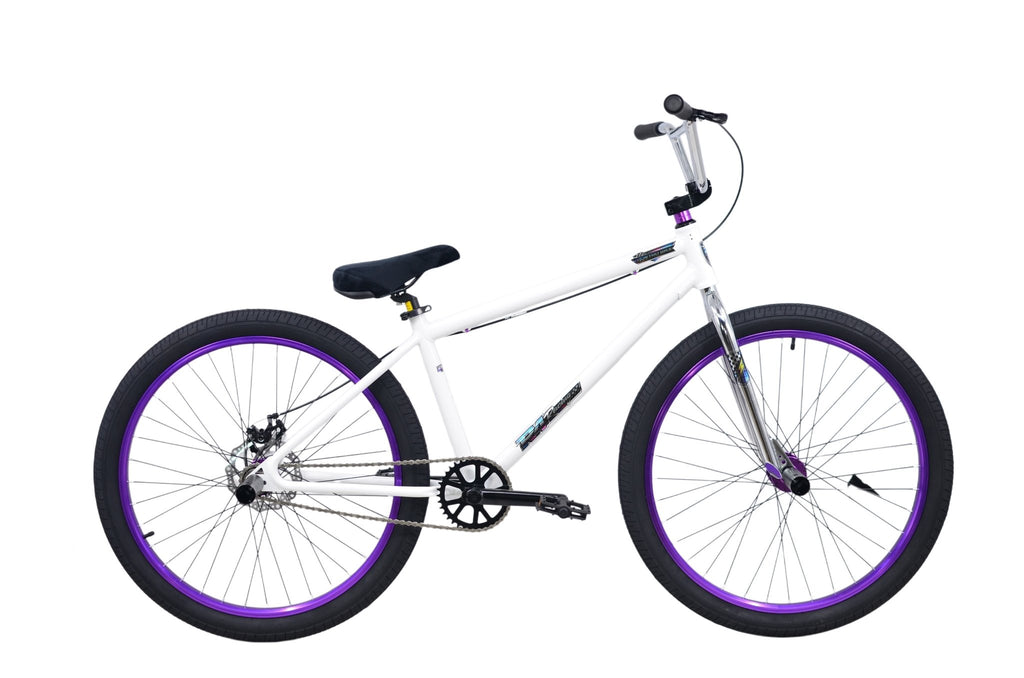 R4 Pro 26" Complete 6061 Aluminum Retro BMX Bicycle Looptail Design, Choose Blue or White. - R4 Products