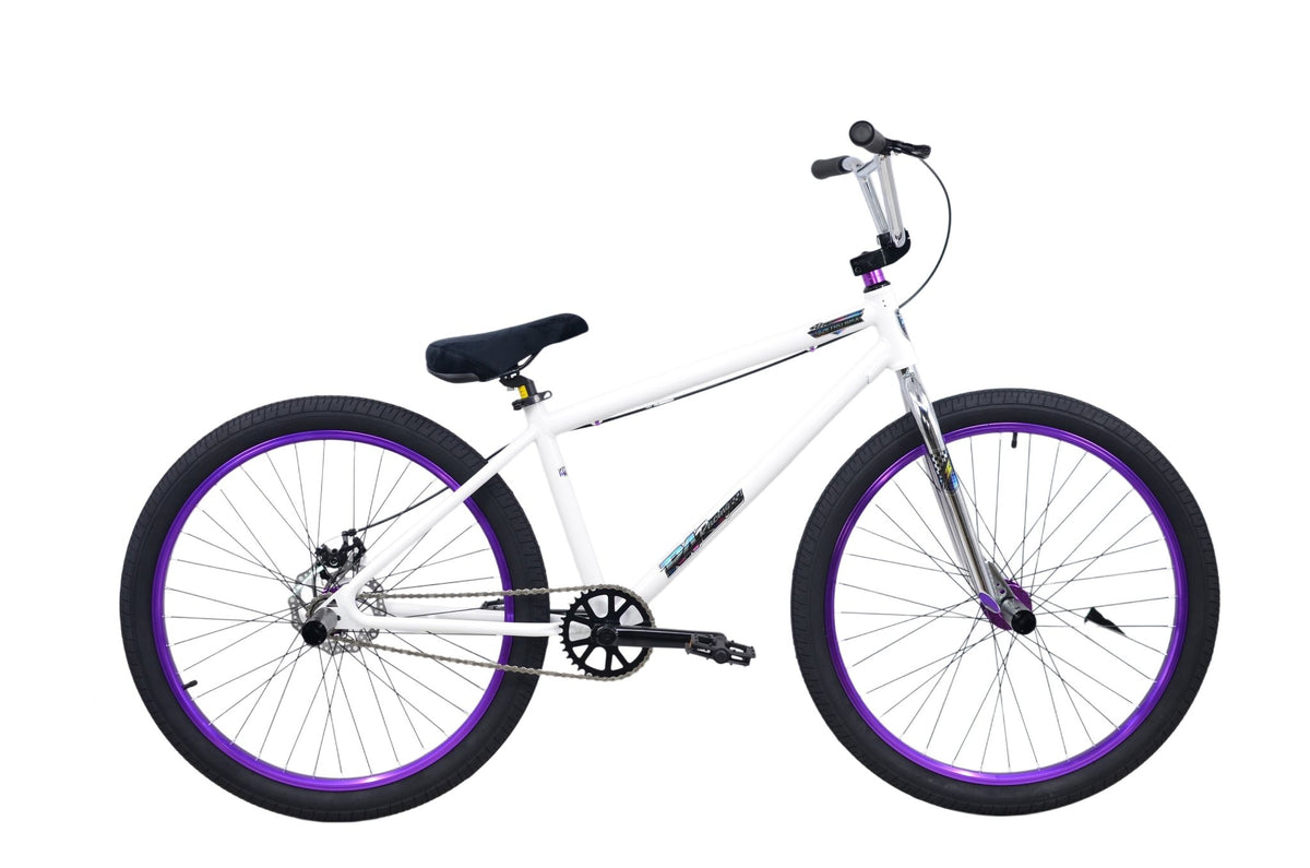 R4 Pro 26" Complete 6061 Aluminum Retro BMX Bicycle Looptail Design, Choose Blue or White. - R4 Products
