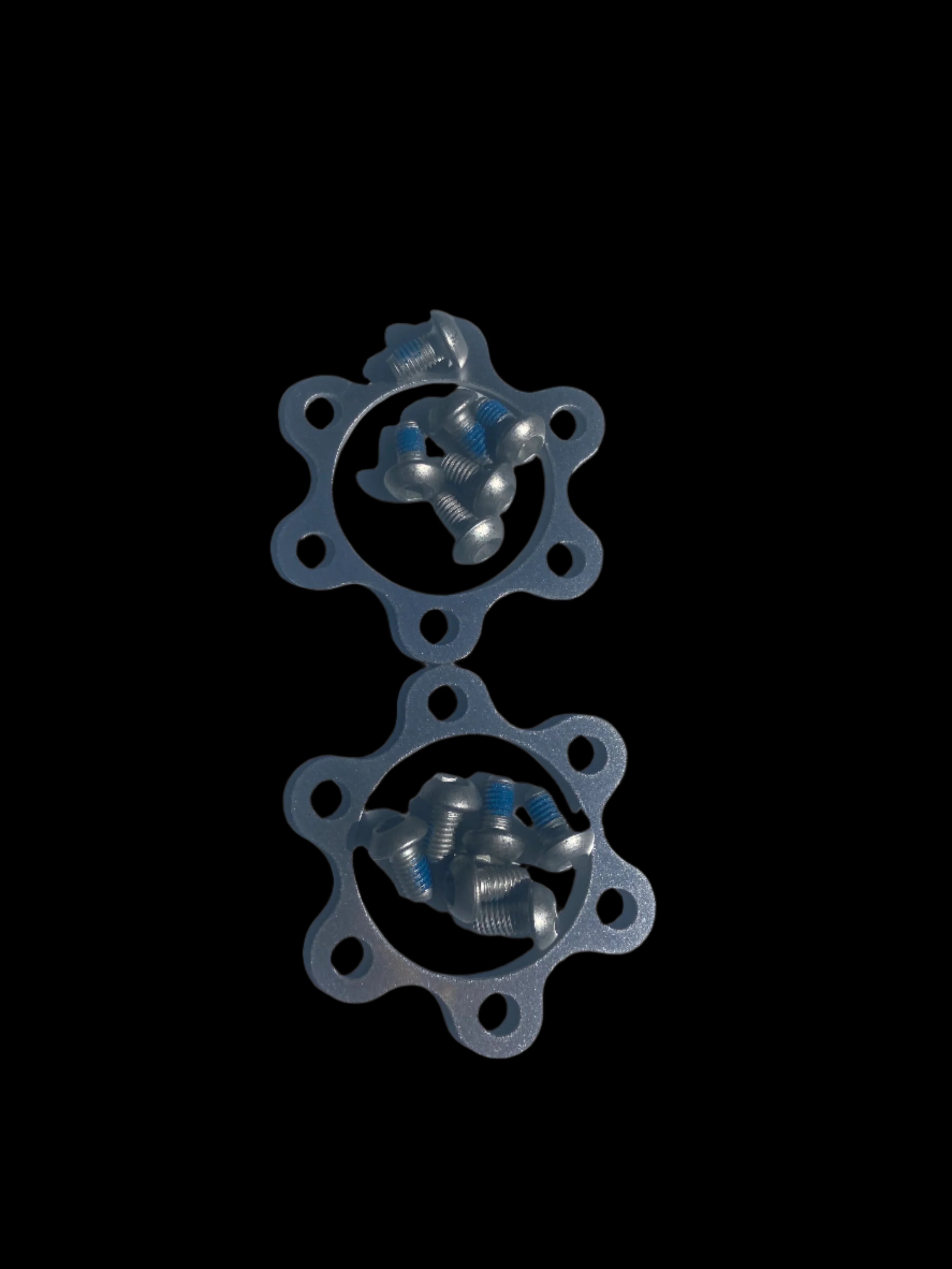 1 Set of R4 BMX 24″ 26″ 29″ Mag Wheels Aluminum Hub Covers Set W/ Screws, Silver