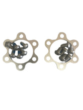 Cargar imagen en el visor de la galería, R4 BMX 24 ″ 26 ″ 29 ″ Mag Wheels Juego de cubiertas de cubo de aluminio con tornillos
