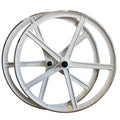 R4 29" BMX CNC 5 - Spoke 10 Speed Fast Ripper, Gt Street Performer, Throne Goon Runner, Alloy Bicycle Sealed Wheel set, White - R4 Products