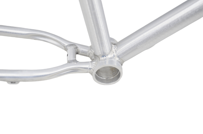 R4 Retro 6061 Aluminum 29" Pro BMX Frame & Chrome Fork, Raw W/ Clear Coat Decals Included - R4 Products
