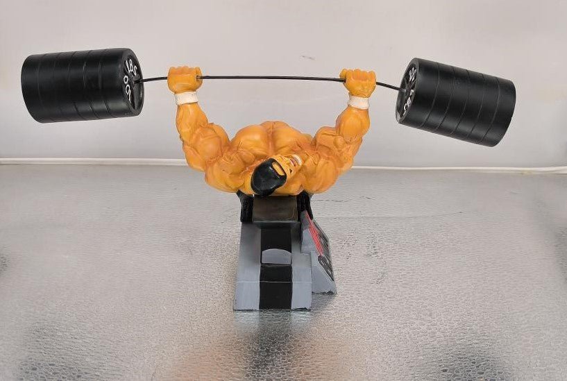 Xtreme Workout Max Bench Figurine Bodybuilding Weightlifting Collectible Statue 12x12x6 - R4 Products