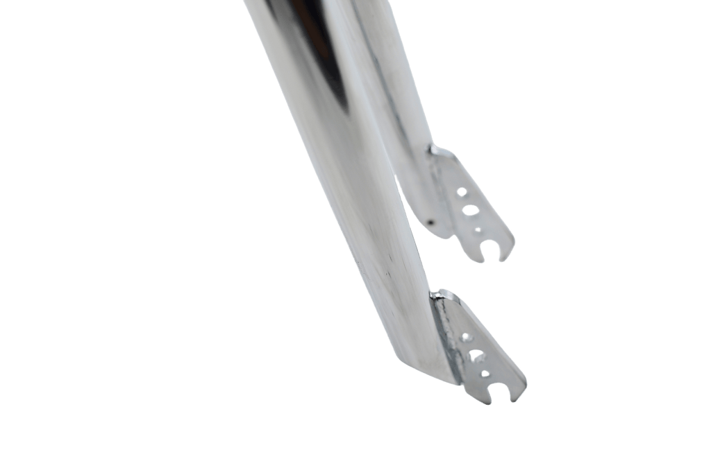 R4 Retro 6061 Aluminum 29" Pro BMX Frame & Chrome Fork, Raw W/ Clear Coat Decals Included - R4 Products