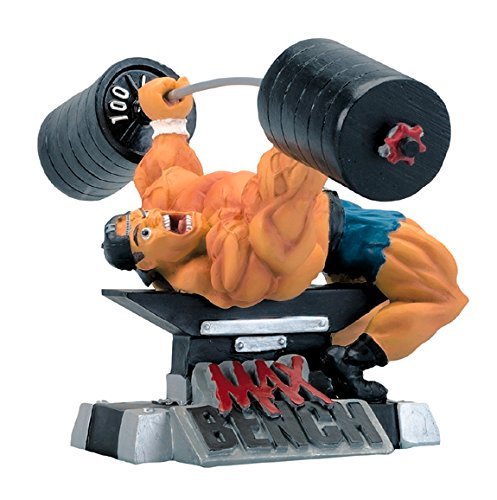 Xtreme Workout Max Bench Figurine Bodybuilding Weightlifting Collectible Statue 12x12x6 - R4 Products