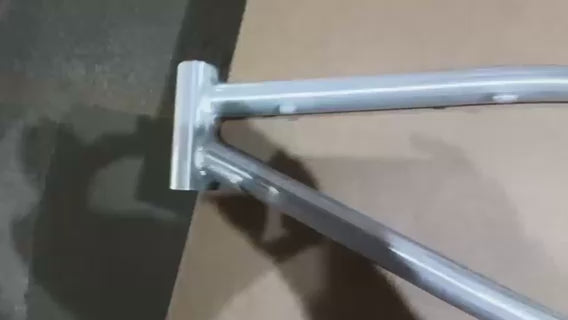 R4 Retro 6061 Aluminum 29" Pro BMX Frame & Chrome Fork, Raw W/ Clear Coat Decals Included