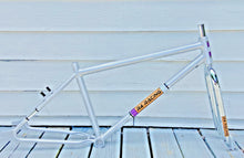 Cargar imagen en el visor de la galería, Cuadro y horquilla R4 Chromoly 29&quot; Pro BMX, crudo con capa transparente
