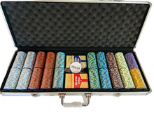 Load image into Gallery viewer, 500PC 14G CLAY MONTE CARLO CASINO POKER CHIP SET With ALUMINUM CASE
