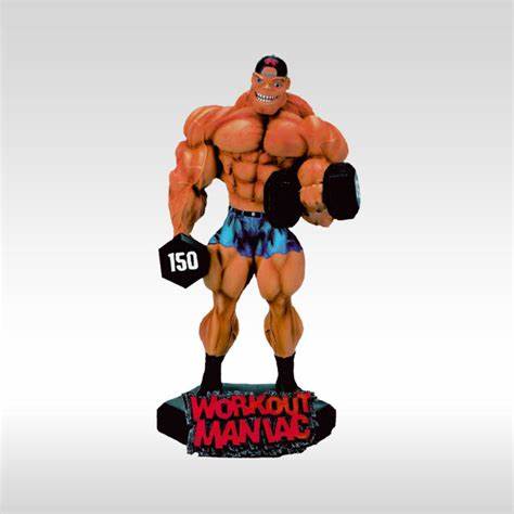 New Workout Maniac Xtreme Figurine Bodybuilding Weightlifting