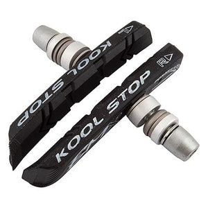 Kool Stop Bicycle BMX Threaded brake pads for V-brake BLACK (PAIR)