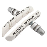 Kool Stop Bicycle BMX Pastillas de freno roscadas para V-brake BLANCO (PAR)