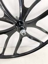 Load image into Gallery viewer, 29″ CNC BMX Cruiser 10 Spoke Alloy Rims Bicycle Sealed Wheel Set, Gloss Black
