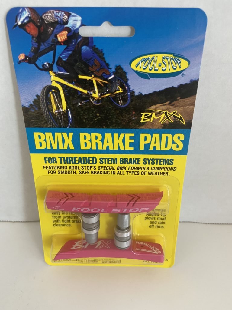 Kool Stop Bicycle BMX Threaded brake pads for V - brake Pink (PAIR) - R4 Products