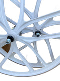 Premium 29″ CNC BMX Cruiser 10 Spoke Alloy Rims Bicycle Sealed Wheel Set, Gloss White