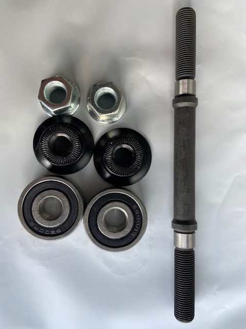 Conjunto de eje de buje delantero para R4 29 ″ BMX Mag Wheels Longitud de stock