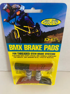 Kool Stop Bicycle BMX Threaded brake pads for V-brake Dual Compound (PAIR)