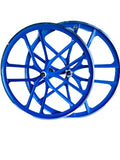 29″ BMX 10-Spoke CNC Alloy Rims Bicycle Sealed Wheel Sets, Blue