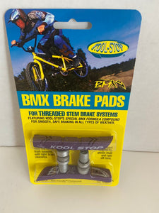 Kool Stop Bicycle BMX Pastillas de freno roscadas para V-brake Morado (PAR)