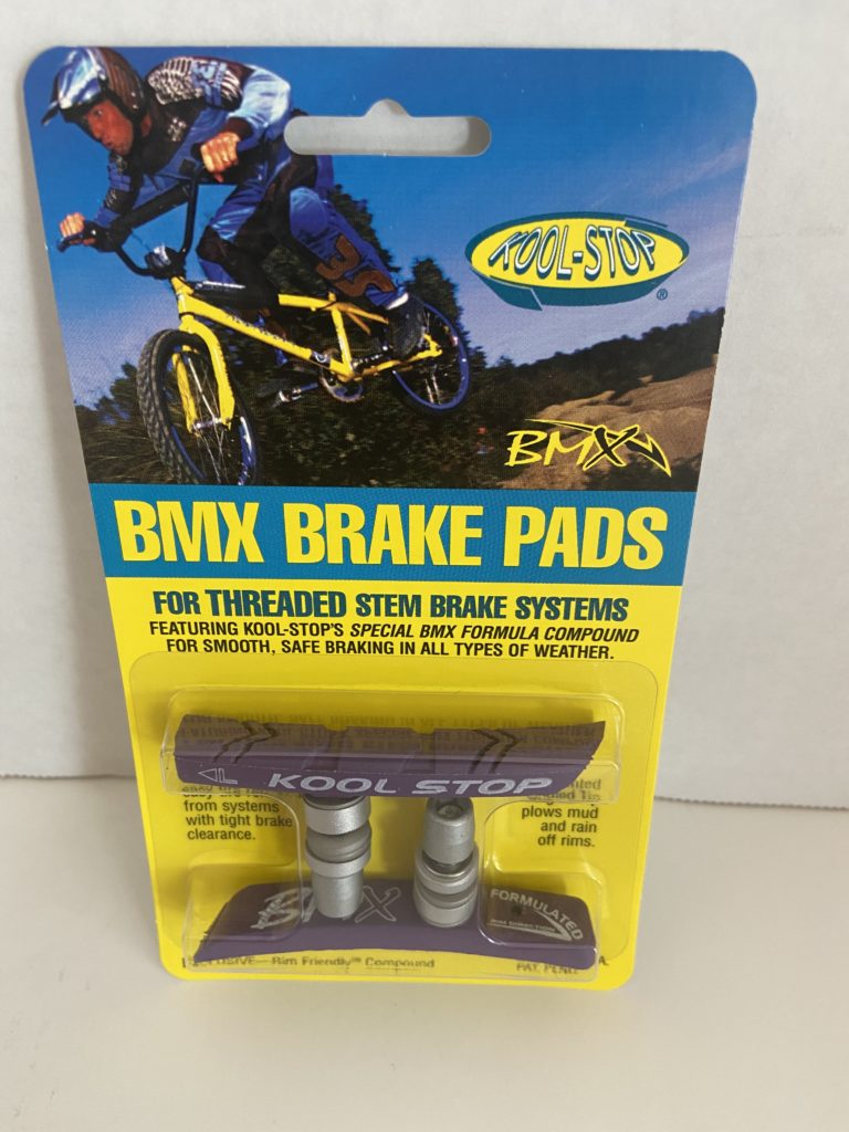 Kool Stop Bicycle BMX Threaded brake pads for V-brake Purple (PAIR)
