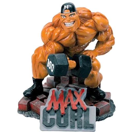 MAX Curl Xtreme Figurine Bodybuilding Weightlifting Collectible Statue Sculpture 5” Tall - R4 Products